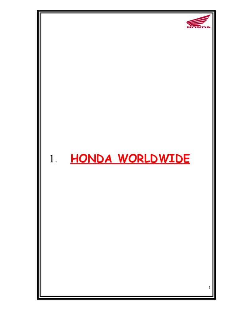 Honda Motorcycles and Scooters India Limited... Customer Satisfaction ...