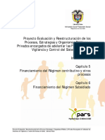 Financiamiento Del Régimen Contributivo y Otros Procesos. CAP 5 PDF