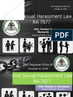 Anti Sexual Harassment Law RA 7877: Atty. Vevelyn O. Monsanto