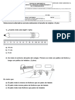 Prueba de Matemática Medidas de Longitud