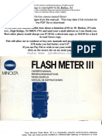 Minolta Flash Meter III