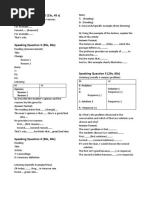 Speaking Question 1&2 (15s, 45 S) : Q: Using The Example of The Lecture, Explain The Answer Format