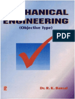 Objective Type Questions in Mechanical Engineering