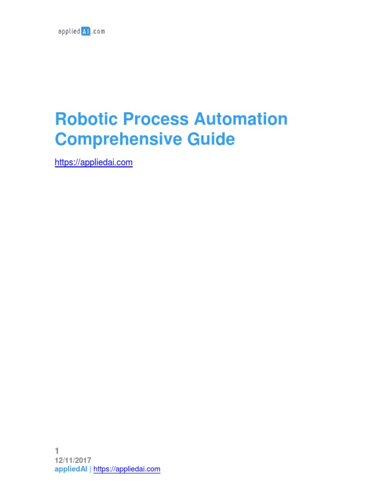 RPA Comprehensive Implementation Guide | PDF | Enterprise Resource ...