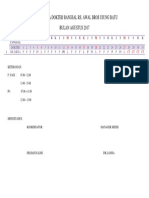 Jadwal Agustus Jaga Dokter Bangsal Rs