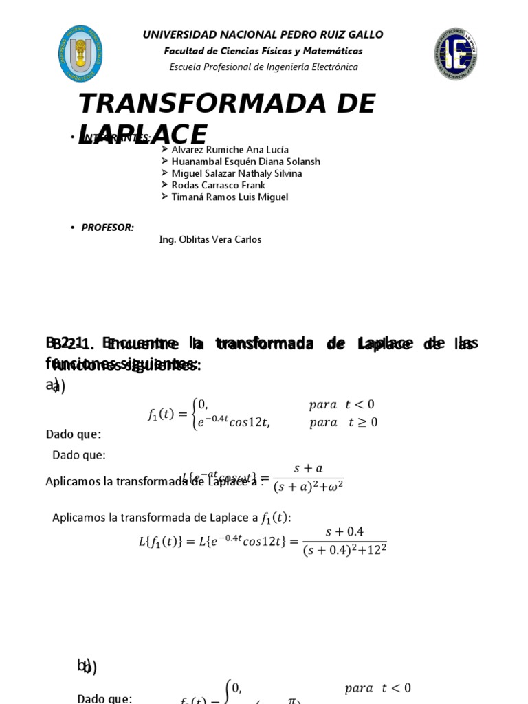 Ejercicios Resueltos de Laplace | PDF | Transformada de Laplace ...