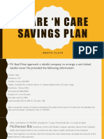 Share N Care Savings Plan: Death Claim