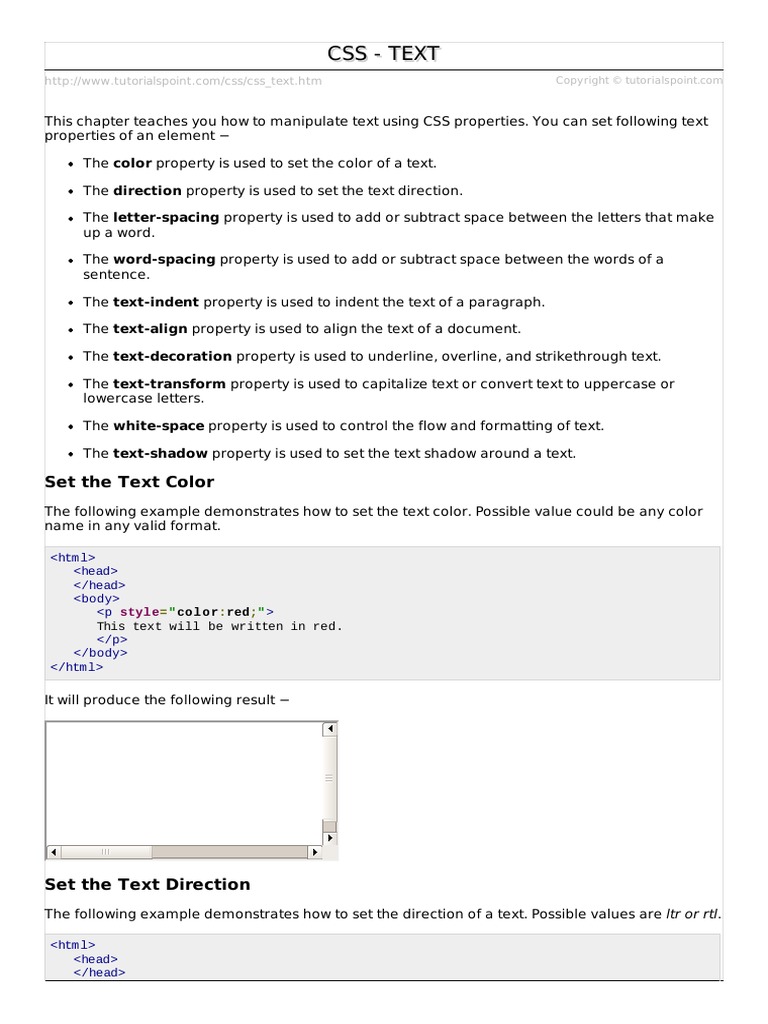 Css Text | Download Free PDF | Letter Case | Paragraph