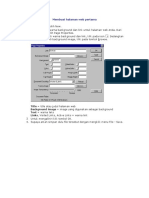 Membuat Hal Web Dreamweaver