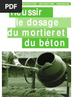 Réussir Le Dosage Du Mortier Et Du Béton