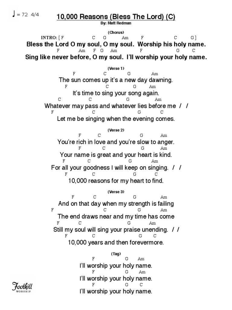 Bless The Lord | PDF | Songs | Musical Compositions