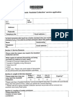 Street Scene Assisted Collection Application Form - October 2018