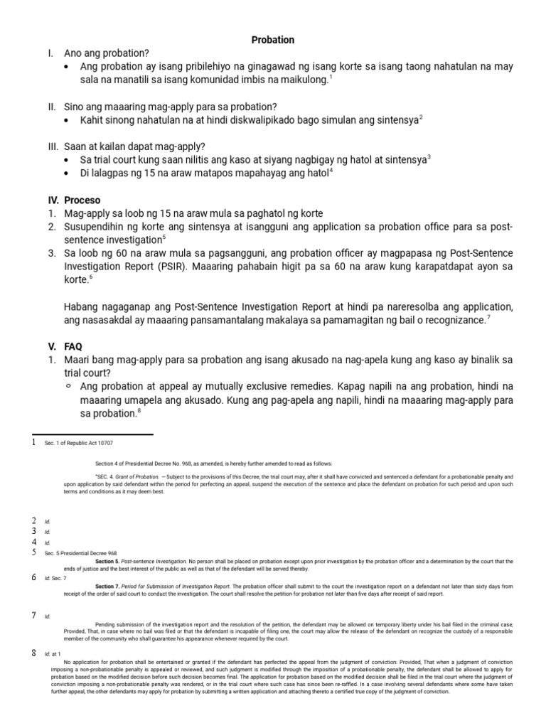 Probation Module Pdf