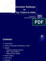 Mountain Railways or The Toy Trains in India: Chitranshi Srivastava