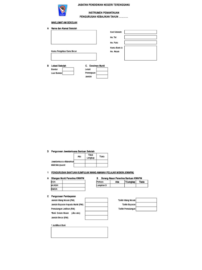 Instrumen Pengurusan Bantuan Pdf