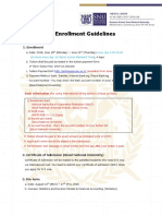 Admission & Enrollment Guidelines