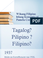 Wikang Filipino by Pamela Constantino 
