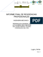 Portada Informe Final de Residencia