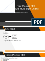 Flow Process FFB Muko Muko Palm Oil Mill: Disusun Oleh: Muhammad Reza Fahlevi