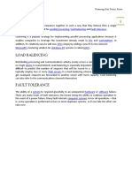 Clustering: Parallel Processing Load Balancing Fault Tolerance