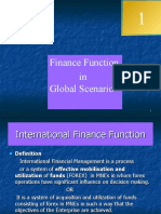 Finance Function in Global Scenario