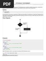 Python If Statement PDF