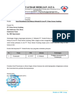 Surat Permohonan Pengajuan Izin Bekerja Di Area PT. PSG1