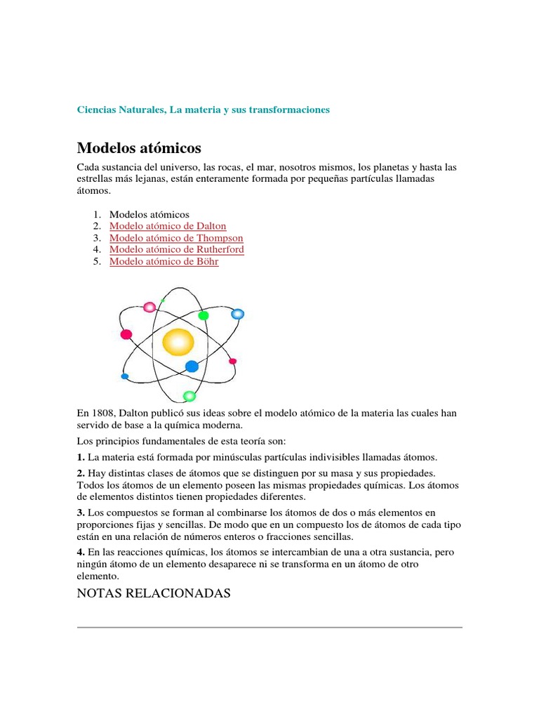 Ciencias Naturales Dalton