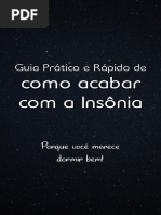 Guia Prático e Rápido de Como Acabar com a Insônia (Versão Reduzida)