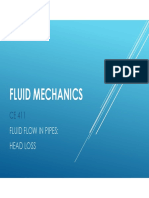 9 - Fluid Flow in Pipes (Head Loss)