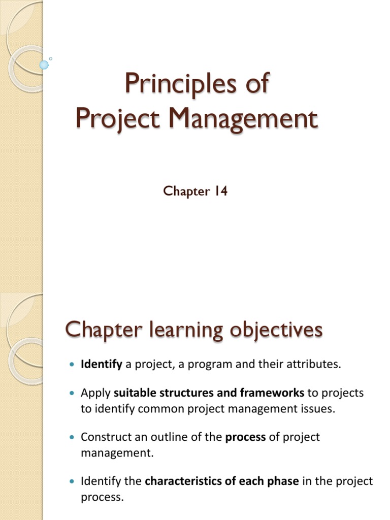 Principles of Project Management | PDF | Project Management | Product
