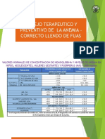 Manejo Terapeutico y Preventivo de La Anemia