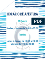 Horario Apertura