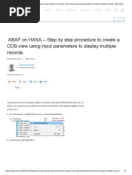 SAP HANA Studio, Build a Calculation View and View the Data in MS Excel