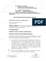 Resolución de Detención Preliminar Contra Keiko Fujimori