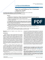 Comparison of The Thesslay Test and McMurray Test - A Systematic Review of Comparative Diagnostic Studies