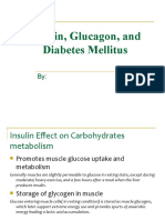 Insulin, Glucagon, and Diabetes Mellitus