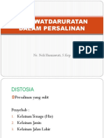 Kegawatdaruratan Dalam Persalinan