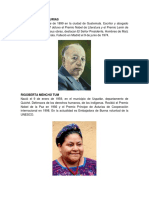 Biografías de destacados guatemaltecos