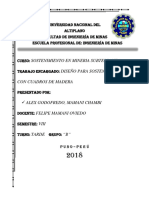 Trabajo Sostenimiento Con Cuadros de Madera PDF