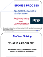 Fast Response Process: Standardized Rapid Reaction To Quality Issues
