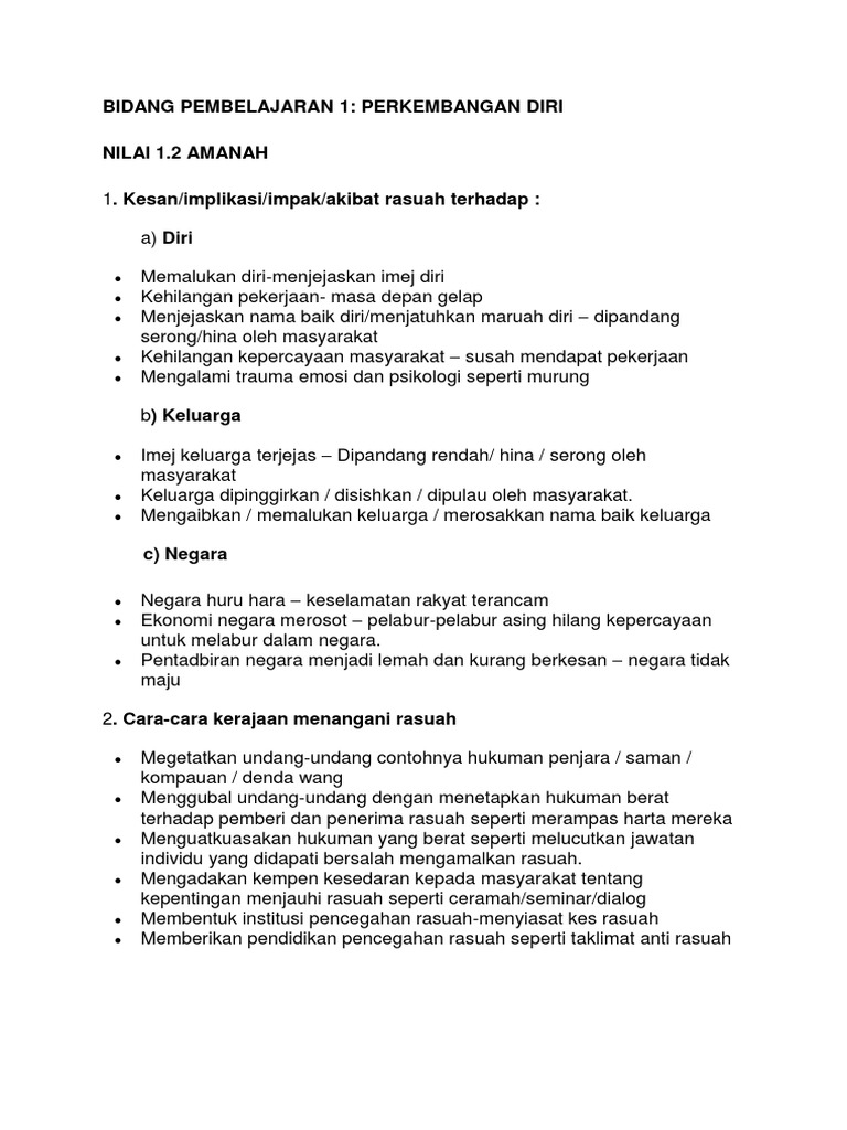 Nilai Amanah Pdf