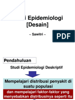Studi Epidemiologi (Desain) : Sawitri