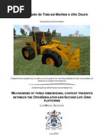 Mechanisms of Three-Dimensional Content Transfer Between the Opensimulator and Second Life Grid Platforms