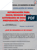 Clase 11 - Formalización Minera