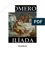 Livro de Homero Iliada e Odisseia Em Espanhol