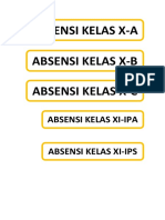 Stiker Absensi