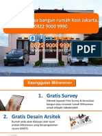 TERMURAH, Jasa Bangun Rumah Kost Jakarta, 0822 9000 9990