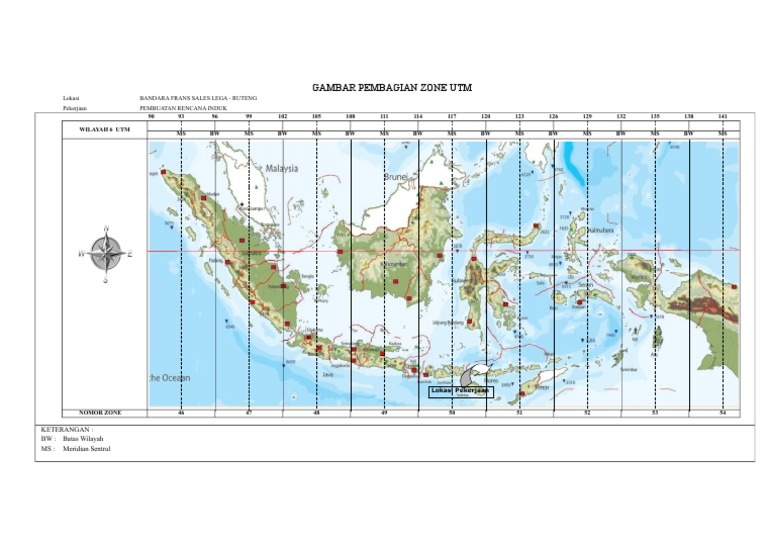 Pembagian Zona UTM di Indonesia | PDF