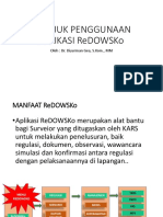 Petujuk Penggunaan Aplikasi Redowsko Kars 13 PDF